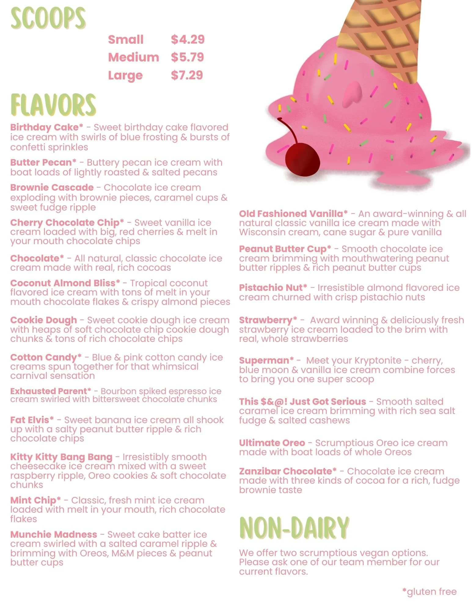 Menu — Hazel Marie's